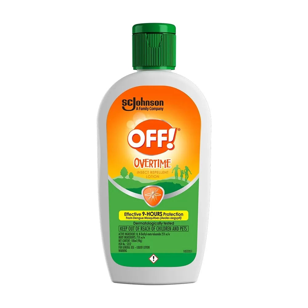 OFF! Overtime Insect Repellent Lotion 100ml [ Pack of 3 ]