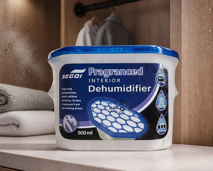 Segoi Dehumidifier LAVENDER scented 500ml (Absorbs moisture for mildew removal)