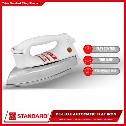 STANDARD Deluxe Automatic Iron - BLACK -SAI-1002BW