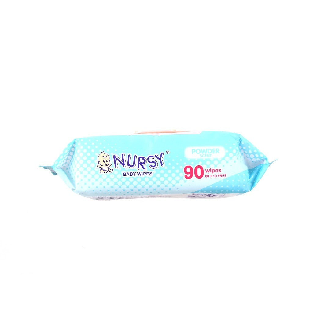 Nursy Baby Wipes in Powder Scent 90's [ BUNDLE OF 4 and 24 ]