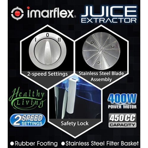 IMARFLEX Juice Extractor IJE-5000 - BLACK