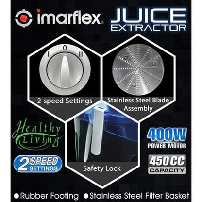 IMARFLEX Juice Extractor IJE-5000 - BLACK