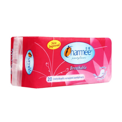1 CASE - Charmee Pantyliner Breathable Unscented [20's x 24 Packs]