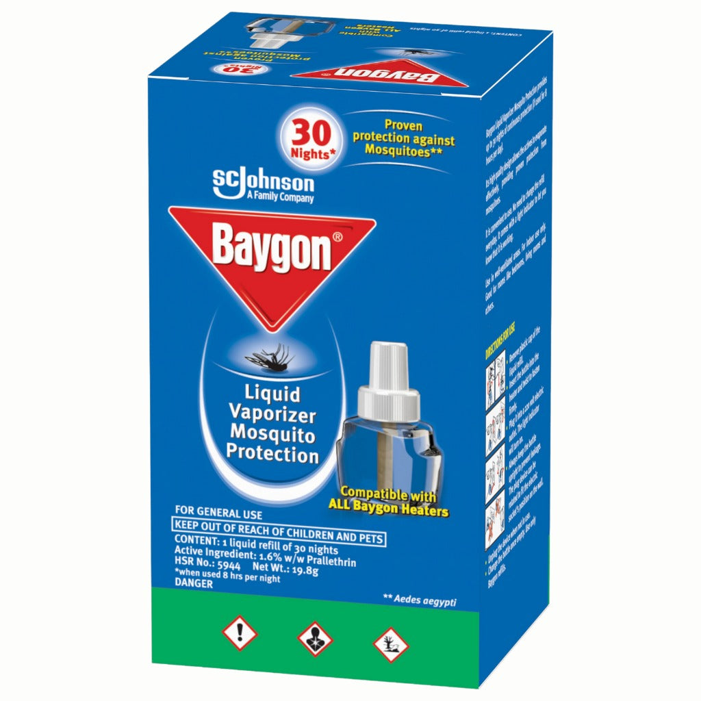 BAYGON Liquid Vaporizer Refill 19.8g/30nights [Pack of 3]