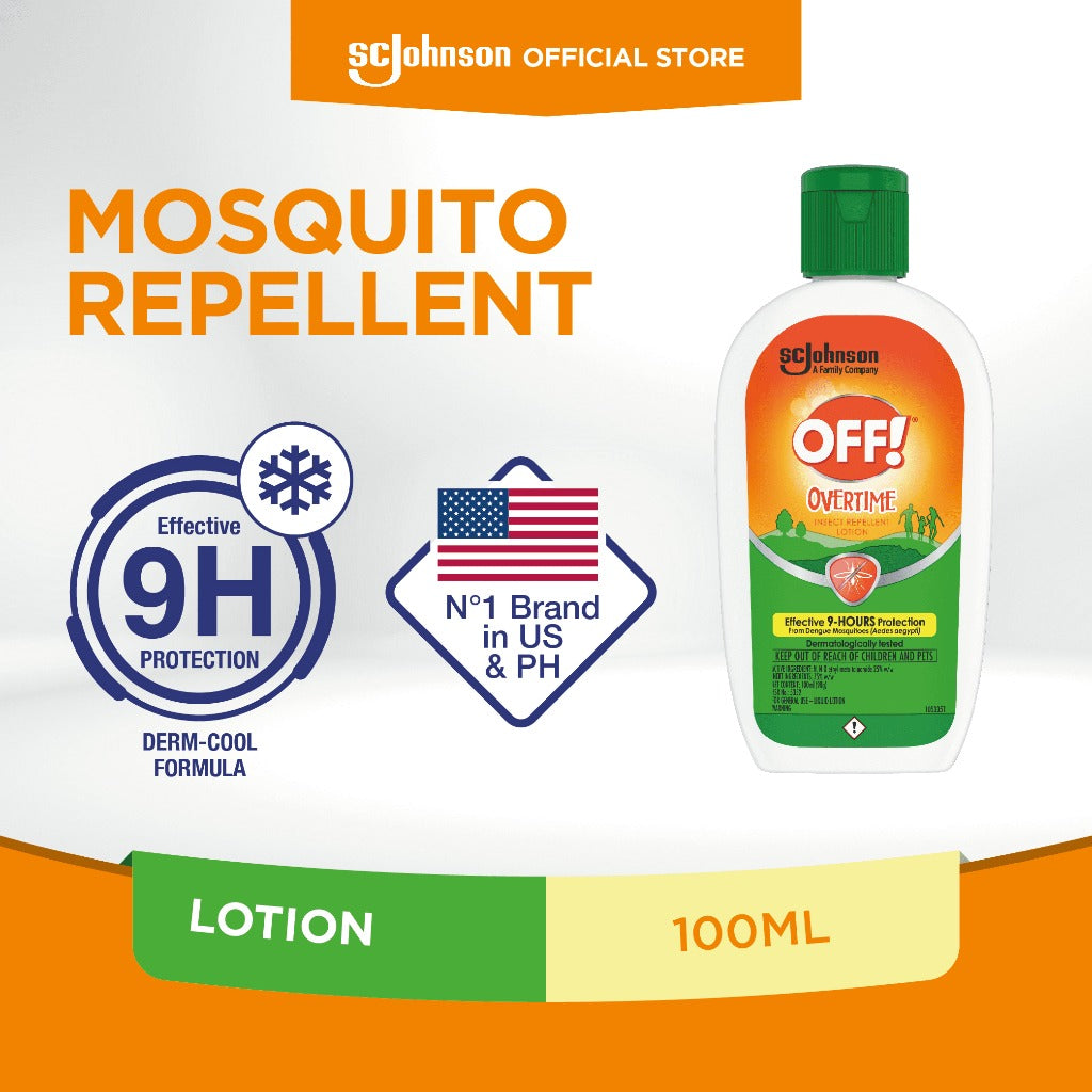 OFF! Overtime Insect Repellent Lotion 100ml [ Pack of 3 ]