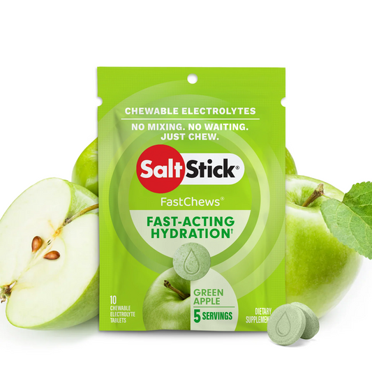 Saltstick Electrolyte Fastchews [Green Apple] - Packet of 10Tablets