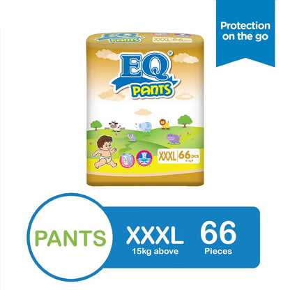 EQ Pants Baby Diapers [ MEGA PACK 66 PCS ] - XXXL