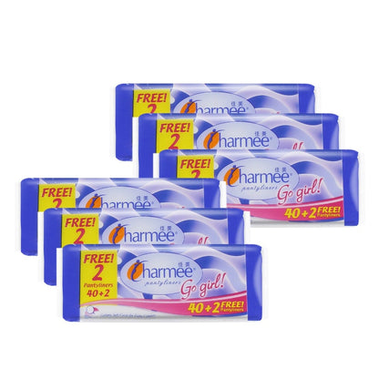1 CASE - Charmee Pantyliners Go Girl [40s x 36 Packs]