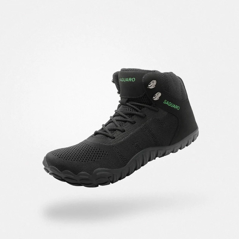 Saguaro VITALITY V - Barefoot Minimalist Hiking Shoes - BLACK