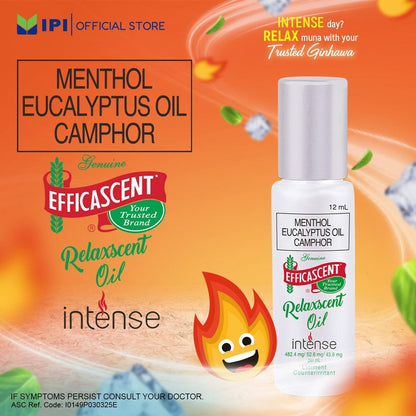 Efficascent Relaxscent Oil - Intense (12ML x 3 PCS)