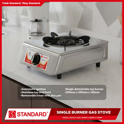 STANDARD Gas Stove Single Burner  LPG - BURNER ONLY -SGS 122S