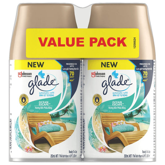 Glade Automatic Spray Refill 175g x 2 [ Ocean Escape Twin ]