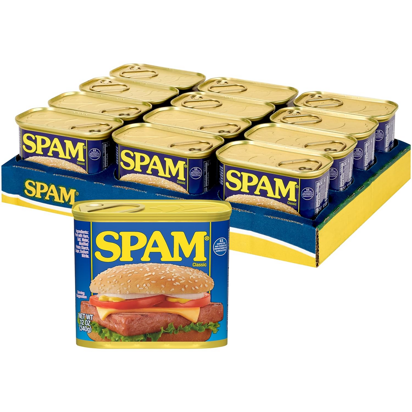 1 CASE SPAM® Classic Luncheon Meat (340g x 12 cans)
