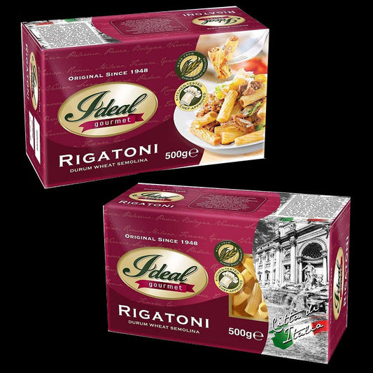 1 CASE - IDEAL GOURMET PASTA Rigatoni 500G (14 pcs)