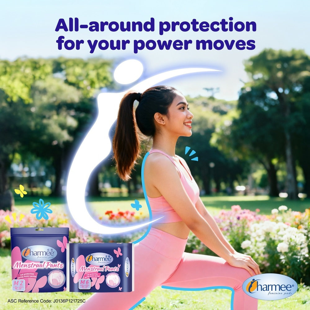 1 CASE - Charmee Menstrual Pants Large 6s x 12 packs