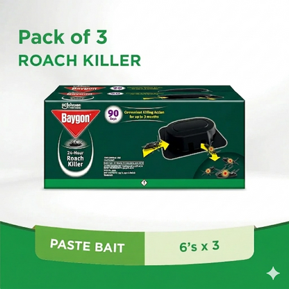 BAYGON 24-Hour Cockroach Killer [6's x 3 Packs]