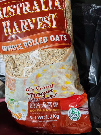 1 CASE - AUSTRALIA HARVEST Rolled Oats (1.2KG x 12)