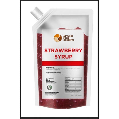 BUNDLE OF 2 - ADVANCE FOOD CONCEPT [Chocolate, Caramel and Strawberry Syrup] 1KG