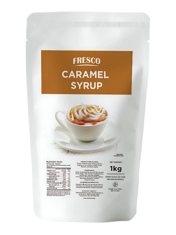 Fresco Maple, Chocolate, Caramel, Strawberry and Salted Caramel Syrup [BUNDLE OF 2]