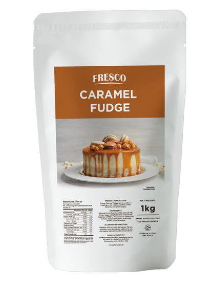 Fresco Chocolate, Caramel and Salted Caramel Fudge 1kg [BUNDLE OF 2]