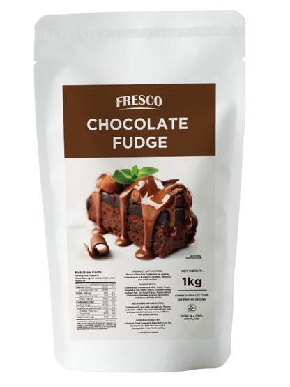 Fresco Chocolate, Caramel and Salted Caramel Fudge 1kg [BUNDLE OF 2]