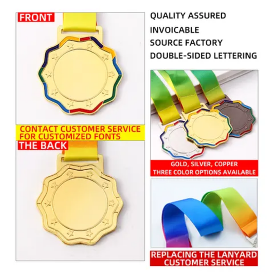 MEDAL IN GOLD, SILVER OR BRONZE