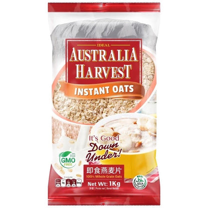1 CASE - AUSTRALIA HARVEST Instant Oats (1KG x 15 packs)