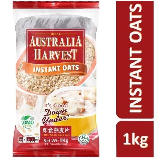 1 CASE - AUSTRALIA HARVEST Instant Oats (1KG x 15 packs)