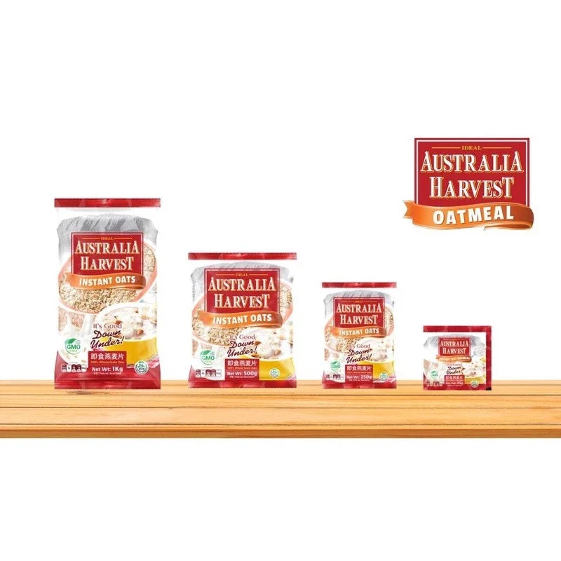 1 CASE - AUSTRALIA HARVEST Instant Oats (1KG x 15 packs)