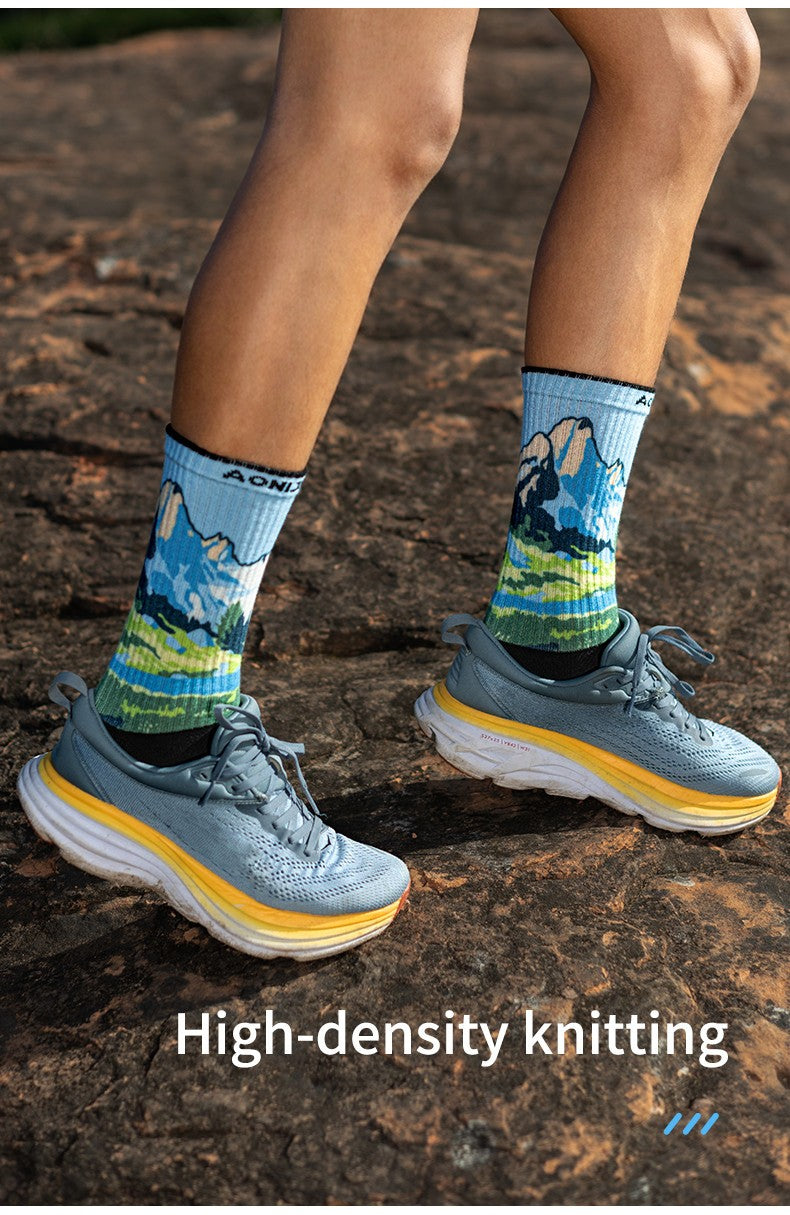 AONIJIE E4843 Calf Sports Toe Socks [SEAGULL]