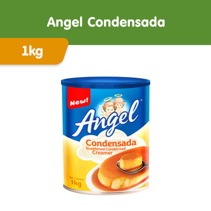 Angel CONDENSADA Sweetened Condensed Creamer 1kg [ Case of 24 Cans ]