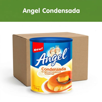 Angel CONDENSADA Sweetened Condensed Creamer 1kg [ Case of 24 Cans ]