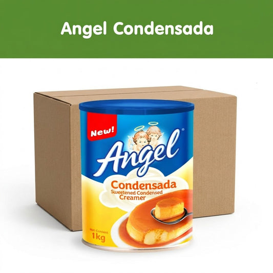Angel CONDENSADA Sweetened Condensed Creamer 1kg [ Case of 24 Cans ]
