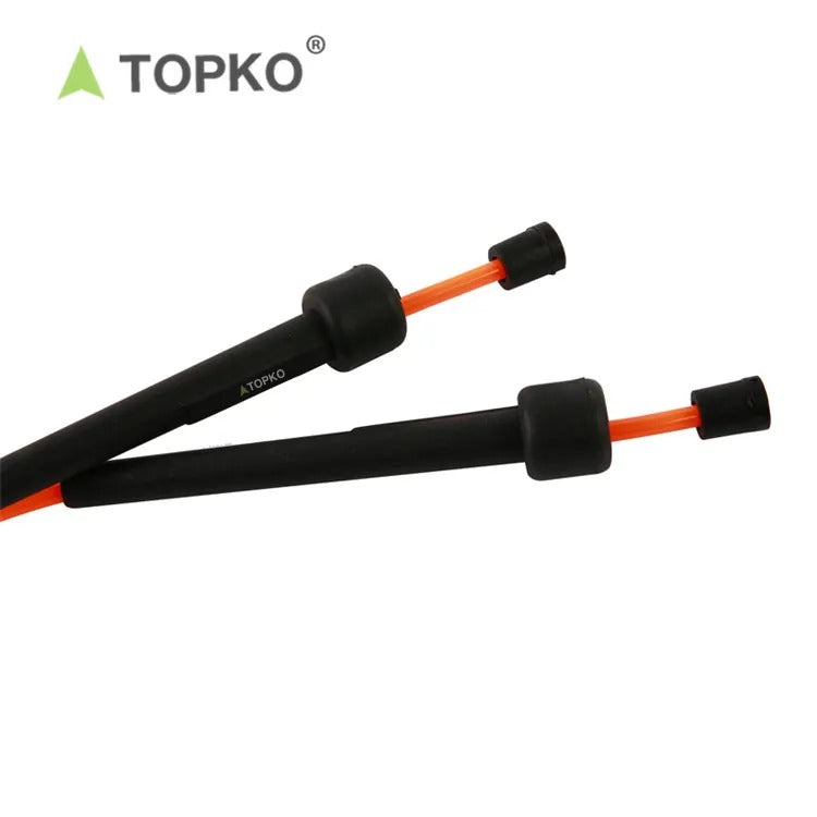 TOPKO Portable Jump-Rope [Plastic Handle] - ORANGE