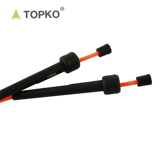 TOPKO Portable Jump-Rope [Plastic Handle] - ORANGE