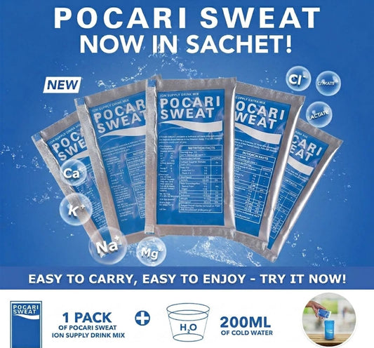 POCARI SWEAT Powder in Sachets [ 5 pcs x 13g/sachet ]