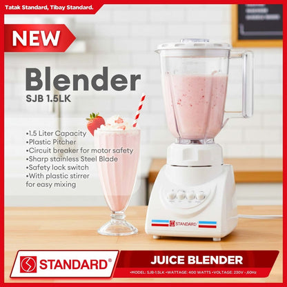 STANDARD Juice Blender Plastic Jar  1.5L - SJB-1.5LK