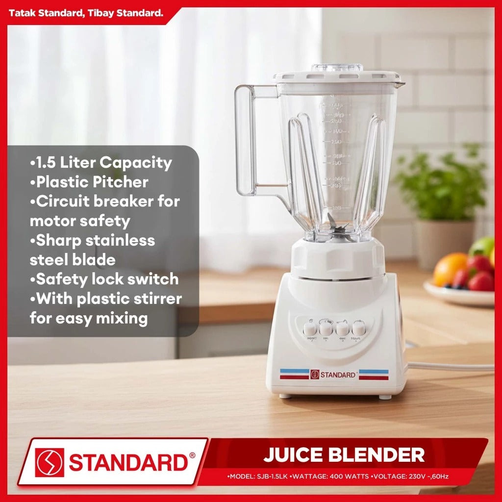 STANDARD Juice Blender Plastic Jar  1.5L - SJB-1.5LK