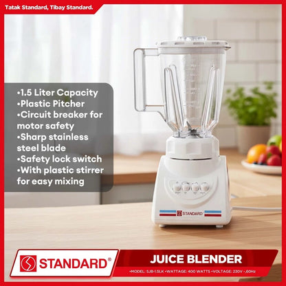 STANDARD Juice Blender Plastic Jar  1.5L - SJB-1.5LK