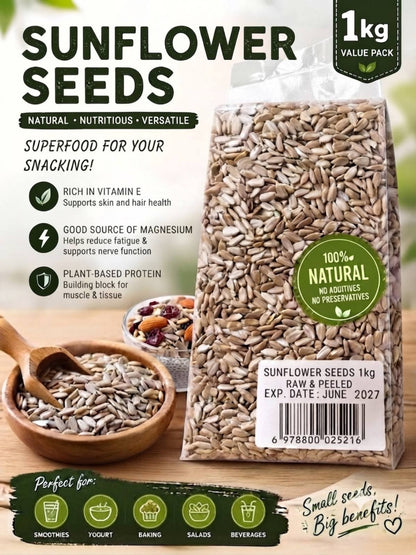 Segoi SUNFLOWER SEEDS 1kg (Sugar-free and Healthy) Exp. Date June 2027